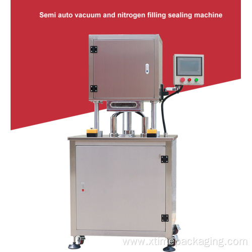 Manual tin can vacuum nitrogen can seamer